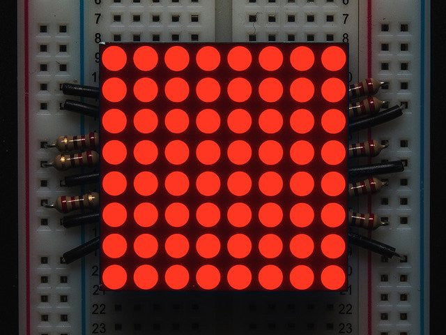 Small 1.2" 8x8 Ultra Bright Red LED Matrix