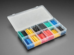 Pre-Cut Multi-Colored Heat Shrink Pack Kit - 280 pcs
