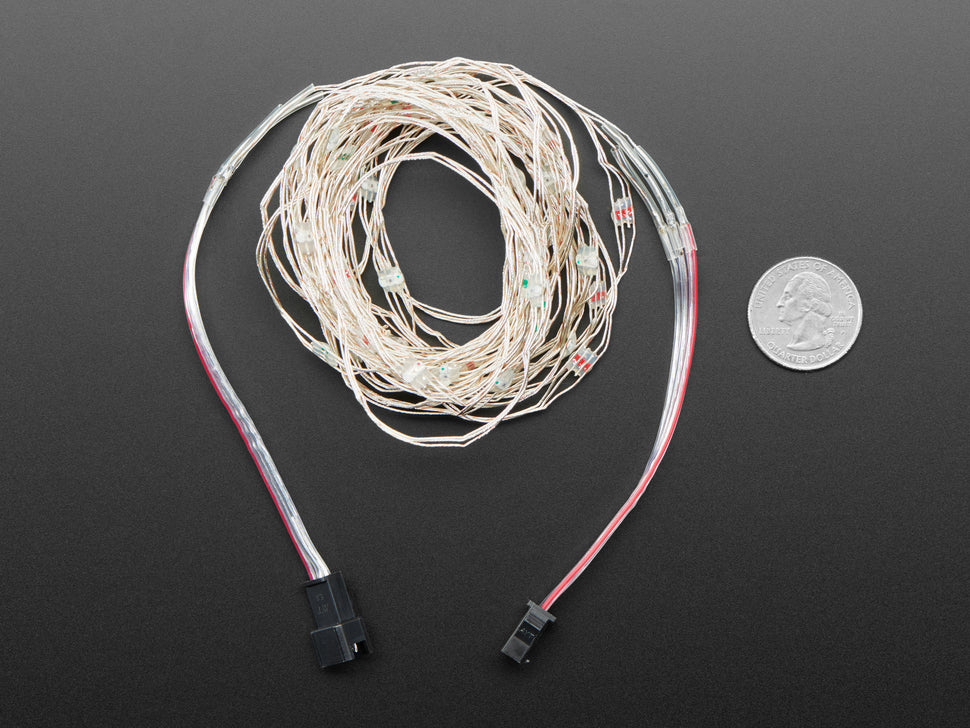Adafruit Soft Flexible Wire NeoPixel Strand - 50 NeoPixels - Elmwood ...