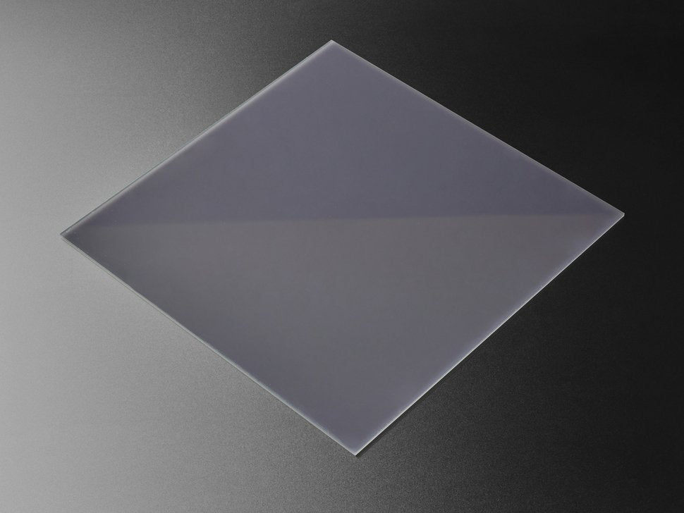 Black LED Diffusion Acrylic Panel 12" x 12" - 0.1" / 2.6mm thick