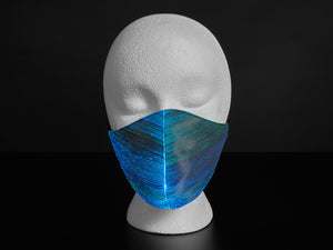 Face Mask With RGB LED Fiber Optic Fabric
