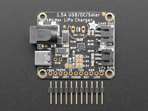 Adafruit Universal USB / DC / Solar Lithium Ion/Polymer charger - bq24074