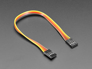 2.54mm 0.1" Pitch 4-pin Jumper Cable - 20cm long