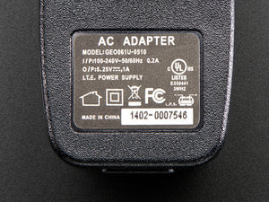 5V 1A (1000mA) USB port power supply - UL Listed