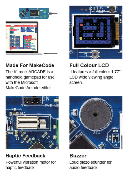 Camera Make Code Arcade ARCADE for MakeCode Arcade - Elmwood Electronics