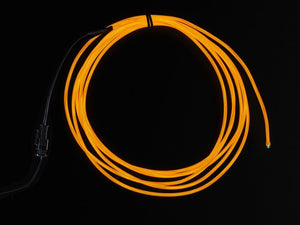 EL wire starter pack - Orange 2.5 meter (8.2 ft)