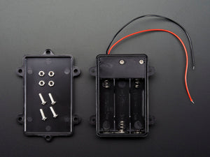 Waterproof 3xAA Battery Holder with On/Off Switch