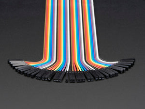 Premium Female / Female Jumper Wires, 12" (300 mm)