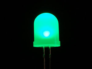 Diffused Green 10mm LED (25 pack)