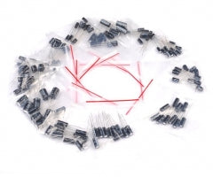 Electrolytic Capacitor Kit   120 pieces,  12 values kit 1 μF-470 μF