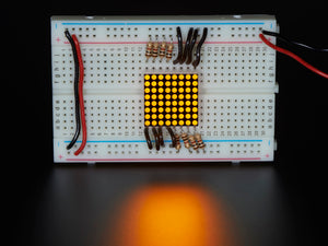 Miniature 8x8 Yellow LED Matrix