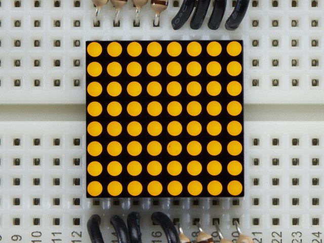 Miniature 8x8 Yellow LED Matrix