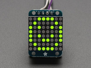 Adafruit Mini 0.8" 8x8 LED Matrix w/I2C Backpack - Yellow-Green
