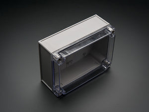 Large Plastic Project Enclosure - Weatherproof with Clear Top