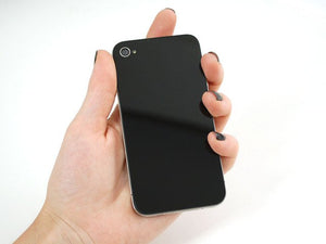 Black No-Logo iPhone Replacement Back - iPhone 4S
