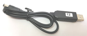 USB TO 2.1MM DC BOOSTER CABLE - 12V