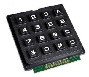 Keypad- 16 Button Numeric with ABCD
