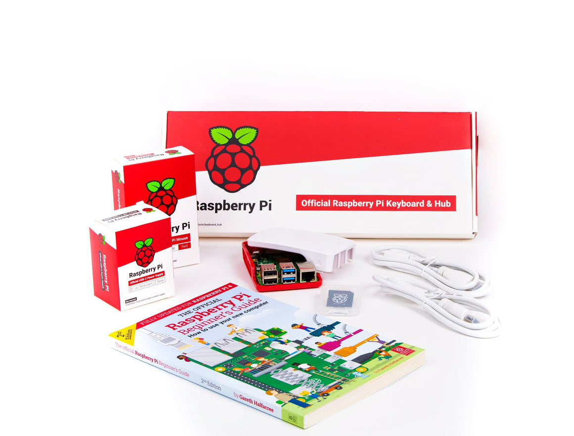 Raspberry Pi 4 Desktop Kit with Pi 4 4GB