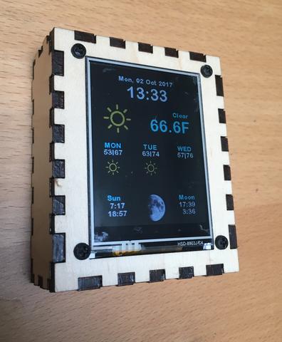 Internet Weather Station Kit with  Laser Cut Case