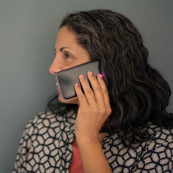 NFC LED Nail Sticker - White (5 Pack)