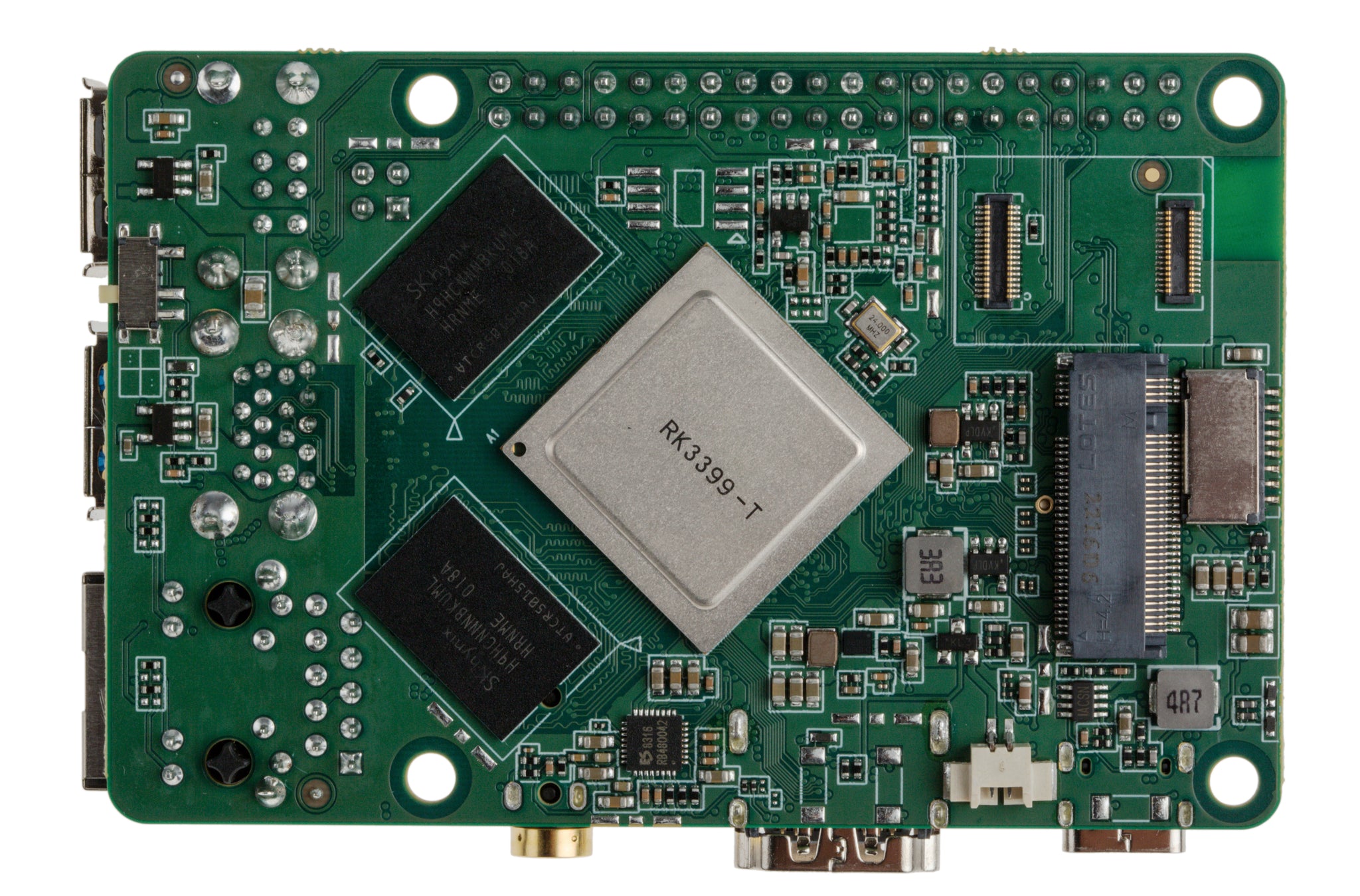 ROCK 4 SE Single Board Computer 4GB LPDDR4 RAM Rockchip RK3399-T ARM ...