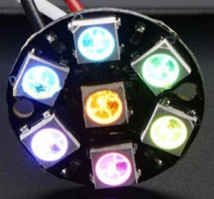 7 X WS2812 5050 RGB LED Ring Lamp Light with Integrated Drivers