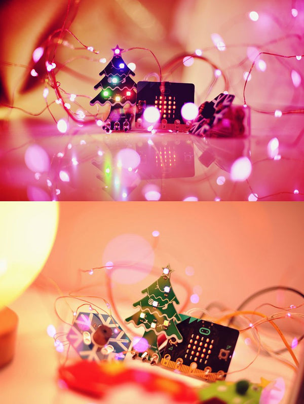 micro:bit Christmas kits (Christmas Tree Rainbow LED and Snowflake Buz ...