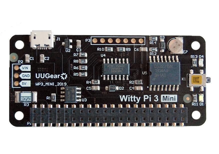 Witty Pi 3 Mini:  Realtime Clock and Power Management for Raspberry Pi